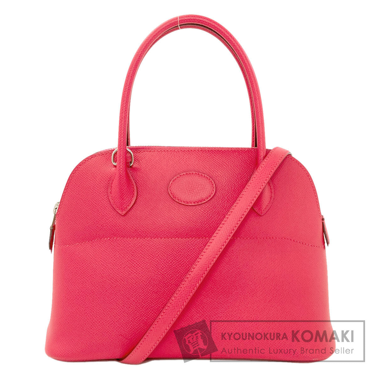 HERMES Bolide27 Rose Extreme SilverHardware Handbag Epsom Ladies [Used]