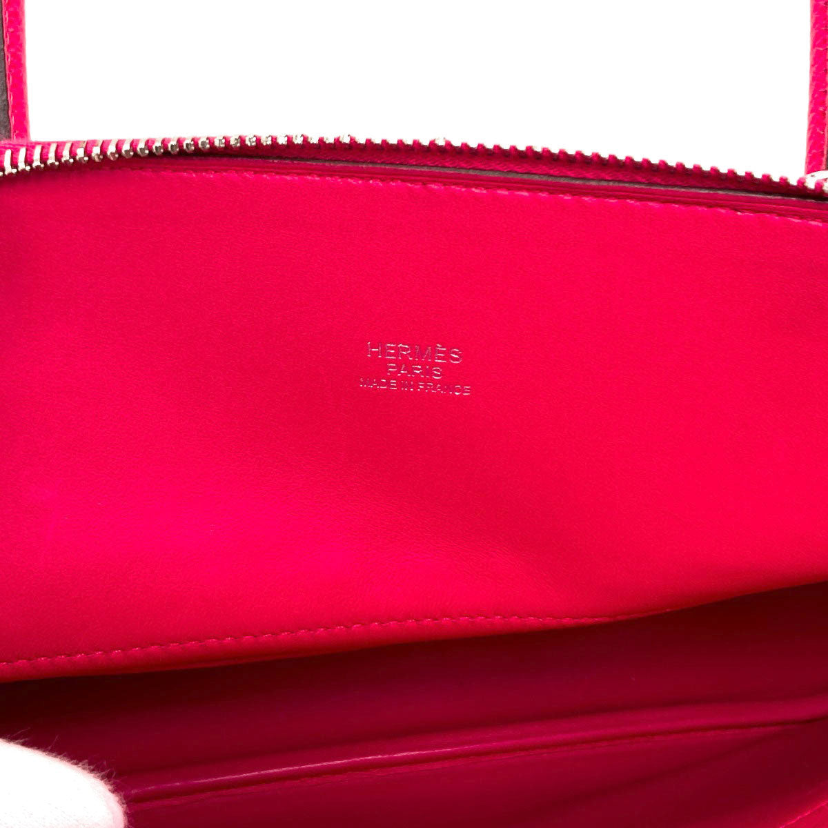 HERMES Bolide27 Rose Extreme SilverHardware Handbag Epsom Ladies [Used]