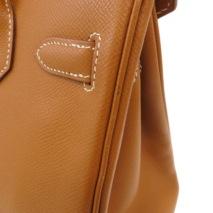 HERMES Birkin 30 Gold Silver Hardware Handbag Epsom Ladies [Used]