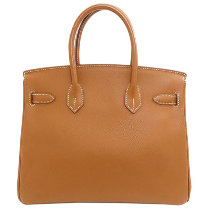 HERMES Birkin 30 Gold Silver Hardware Handbag Epsom Ladies [Used]