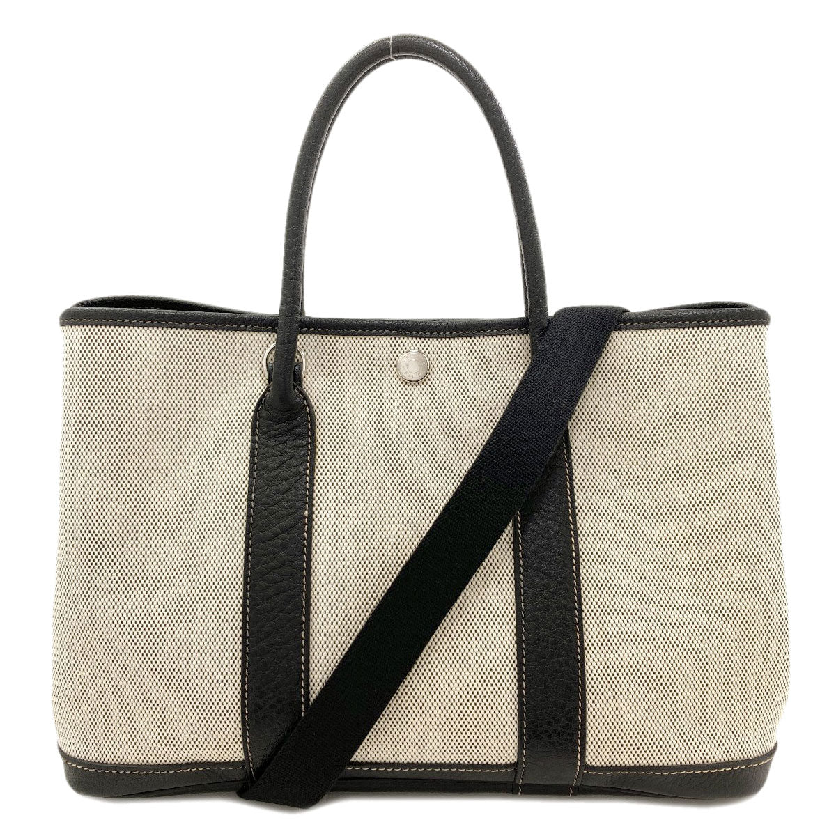 HERMES Garden Party TPM SilverHardware Handbag Tower ash BufflLadies [Used]