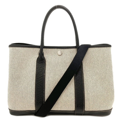 HERMES Garden Party TPM SilverHardware Handbag Tower ash BufflLadies [Used]