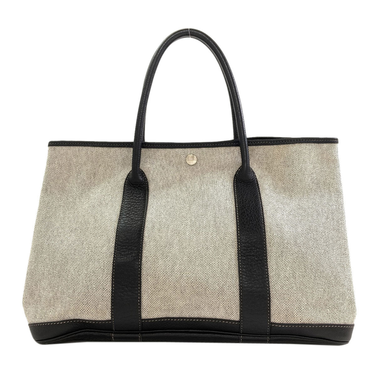 HERMES Garden Party PM Silver Hardware Tote Bag Tower ash BufflLadies [Used]