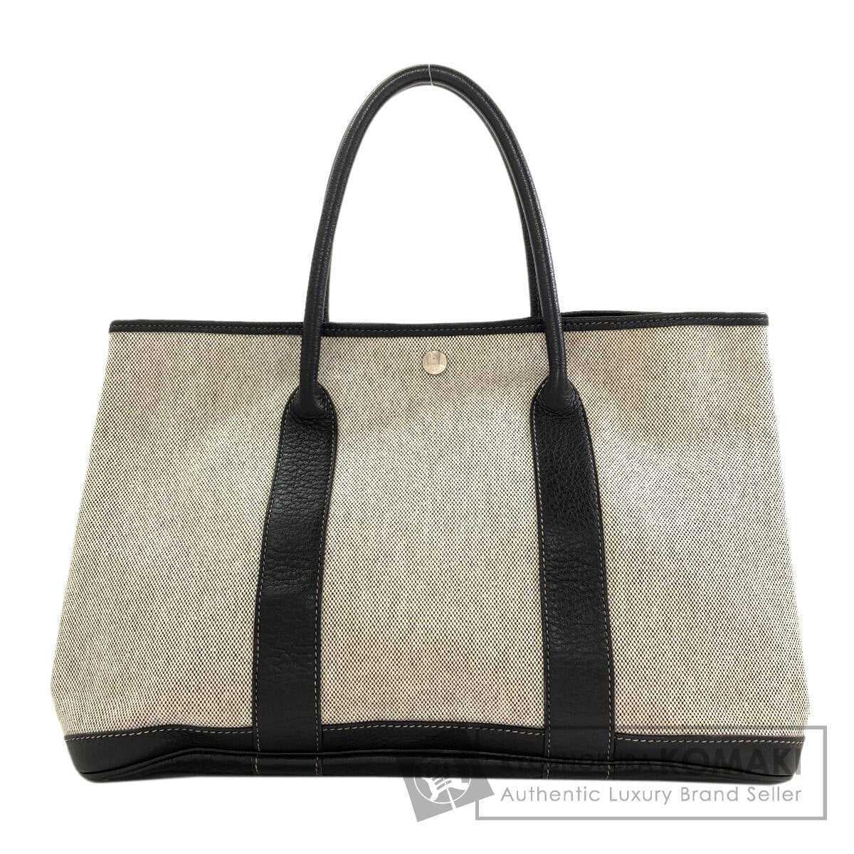 HERMES Garden Party PM Silver Hardware Tote Bag Tower ash BufflLadies [Used]