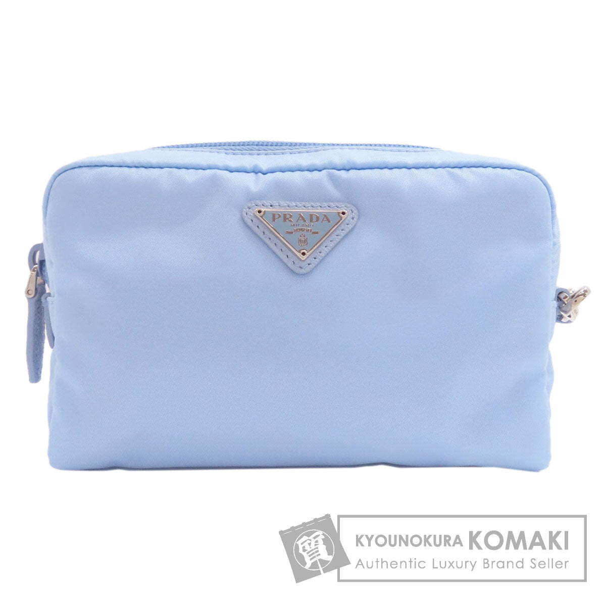 PRADA Logo Hardware Cosmetics Pouch Nylon Ladies [Used]