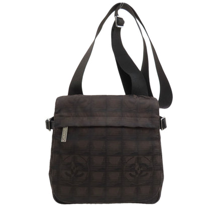CHANEL New travel line Shoulder Bag Nylon jacquard Ladies [Used]