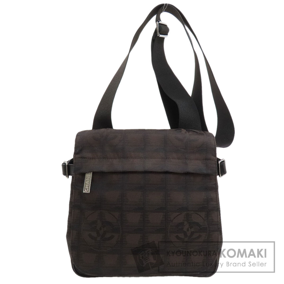 CHANEL New travel line Shoulder Bag Nylon jacquard Ladies [Used]