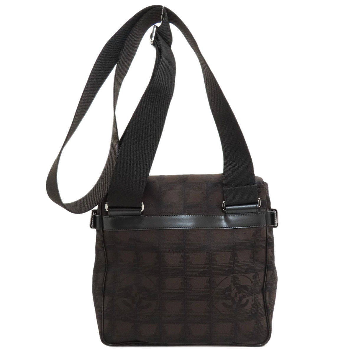 CHANEL New travel line Shoulder Bag Nylon jacquard Ladies [Used]