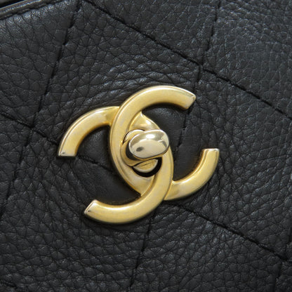 CHANEL Matelasse Chain Tote, Gold Hardware Tote Bag Calf Ladies [Used]