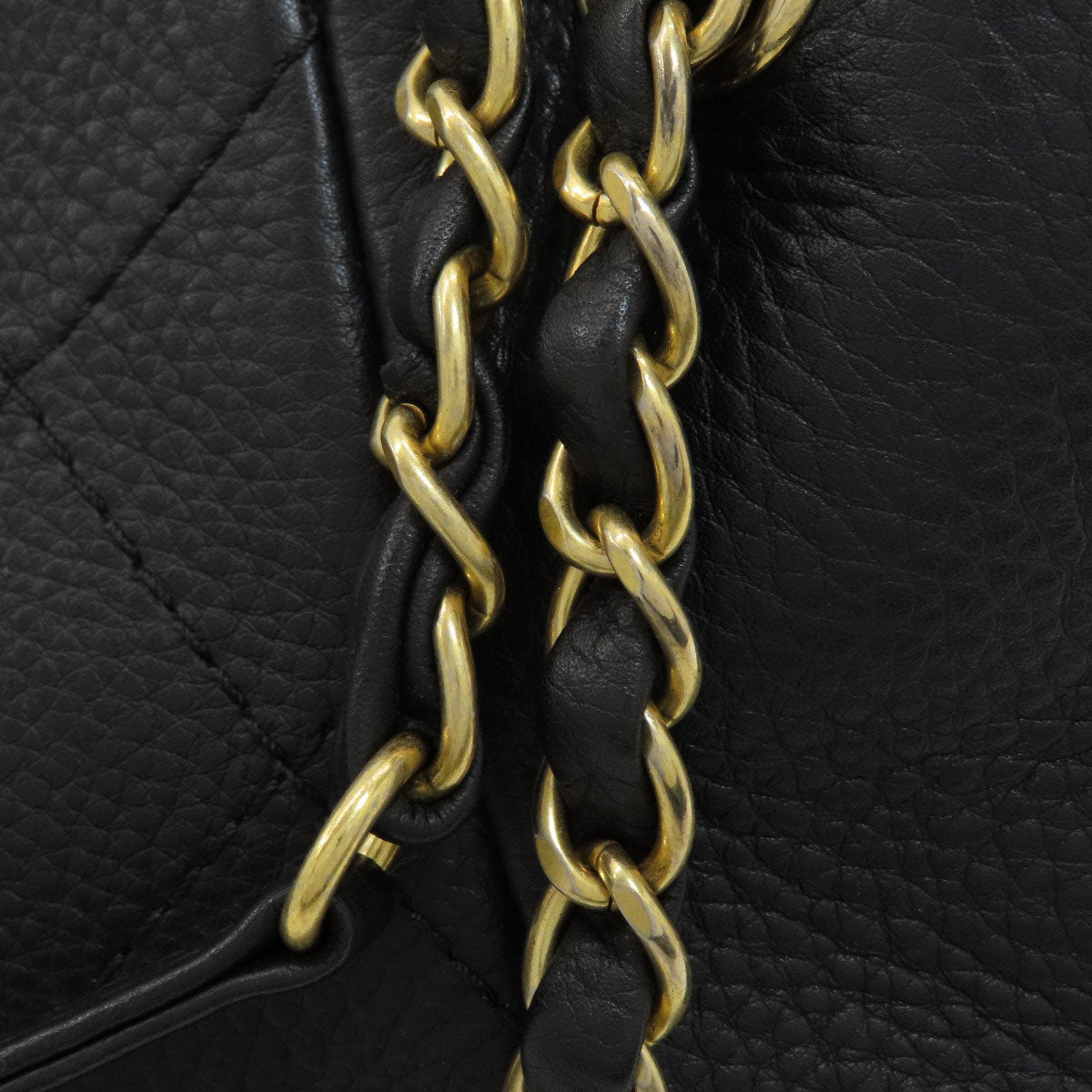 CHANEL Matelasse Chain Tote, Gold Hardware Tote Bag Calf Ladies [Used]
