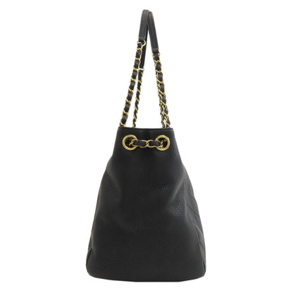 CHANEL Matelasse Chain Tote, Gold Hardware Tote Bag Calf Ladies [Used]