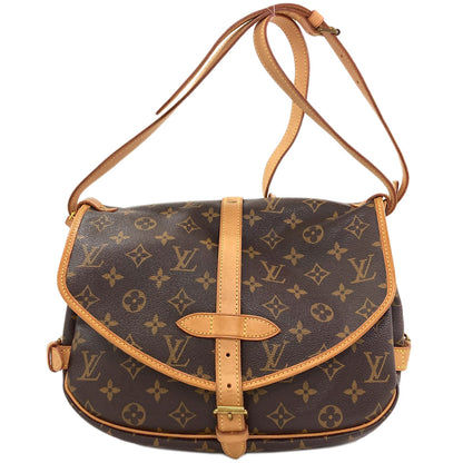 LOUIS VUITTON M40710 Saumur MM Shoulder Bag Monogram canvas Ladies [Used]
