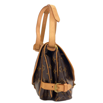 LOUIS VUITTON M40710 Saumur MM Shoulder Bag Monogram canvas Ladies [Used]