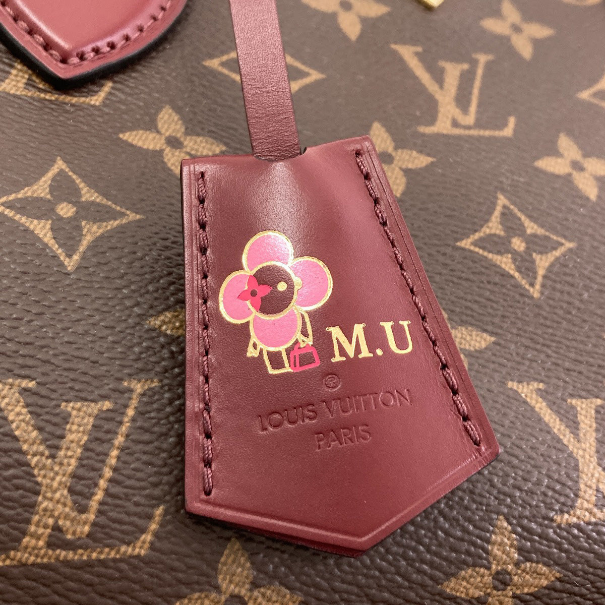 LOUIS VUITTON M44348 Flower Zipped Tote MM Handbag Monogram canvas Ladies [Used]