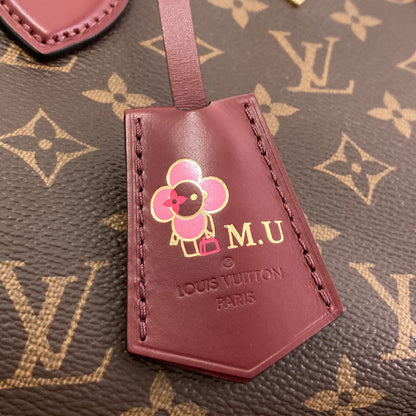 LOUIS VUITTON M44348 Flower Zipped Tote MM Handbag Monogram canvas Ladies [Used]