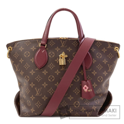 LOUIS VUITTON M44348 Flower Zipped Tote MM Handbag Monogram canvas Ladies [Used]