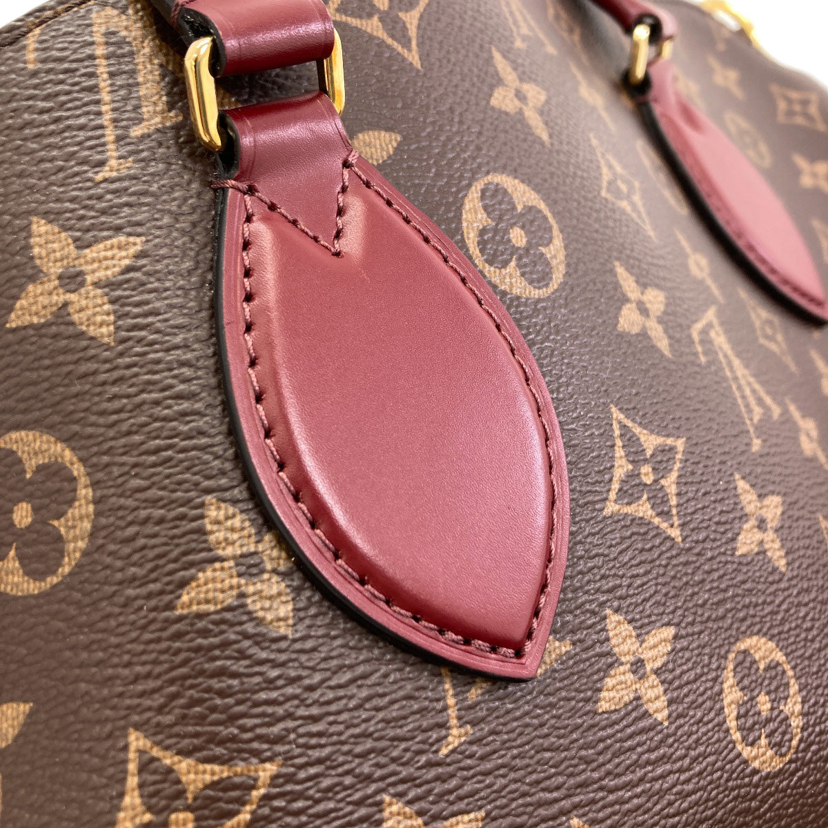 LOUIS VUITTON M44348 Flower Zipped Tote MM Handbag Monogram canvas Ladies [Used]