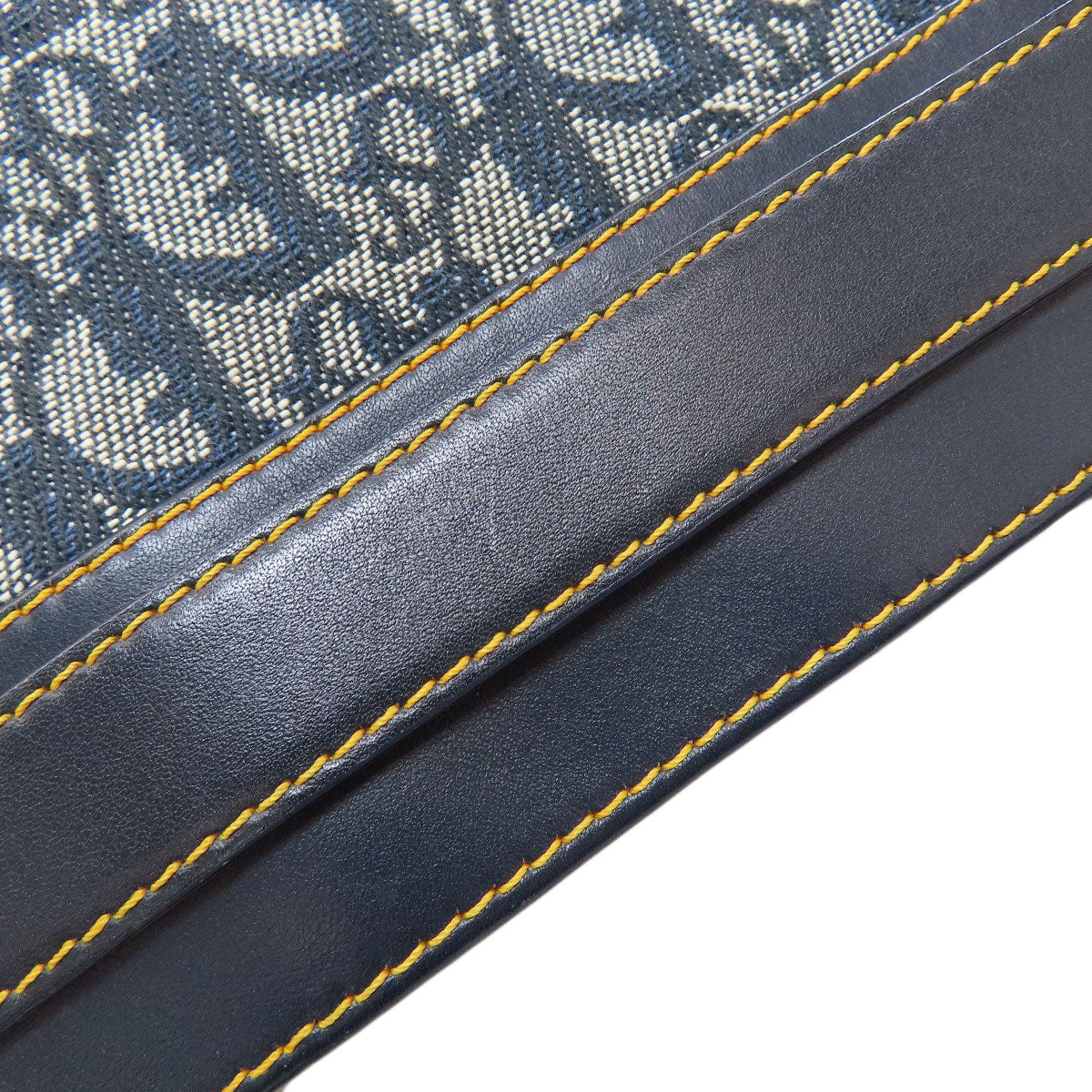 CHRISTIAN DIOR Belt Tote Trotter Pattern Tote Bag Canvas LeatherLadies [Used]