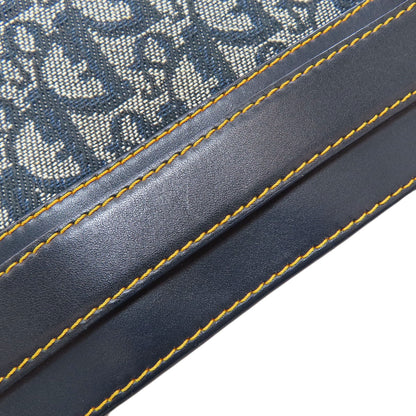 CHRISTIAN DIOR Belt Tote Trotter Pattern Tote Bag Canvas LeatherLadies [Used]
