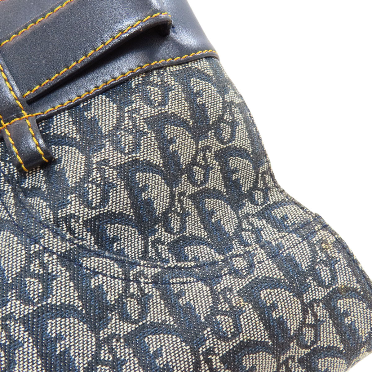 CHRISTIAN DIOR Belt Tote Trotter Pattern Tote Bag Canvas LeatherLadies [Used]
