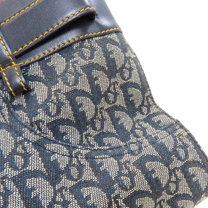 CHRISTIAN DIOR Belt Tote Trotter Pattern Tote Bag Canvas LeatherLadies [Used]