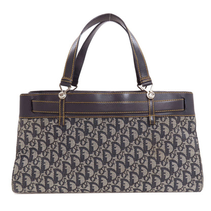 CHRISTIAN DIOR Belt Tote Trotter Pattern Tote Bag Canvas LeatherLadies [Used]