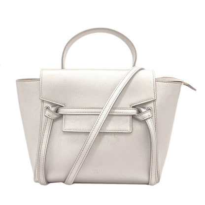 CELINE Belt bag nano 2WAY Handbag Calf Ladies [Used]