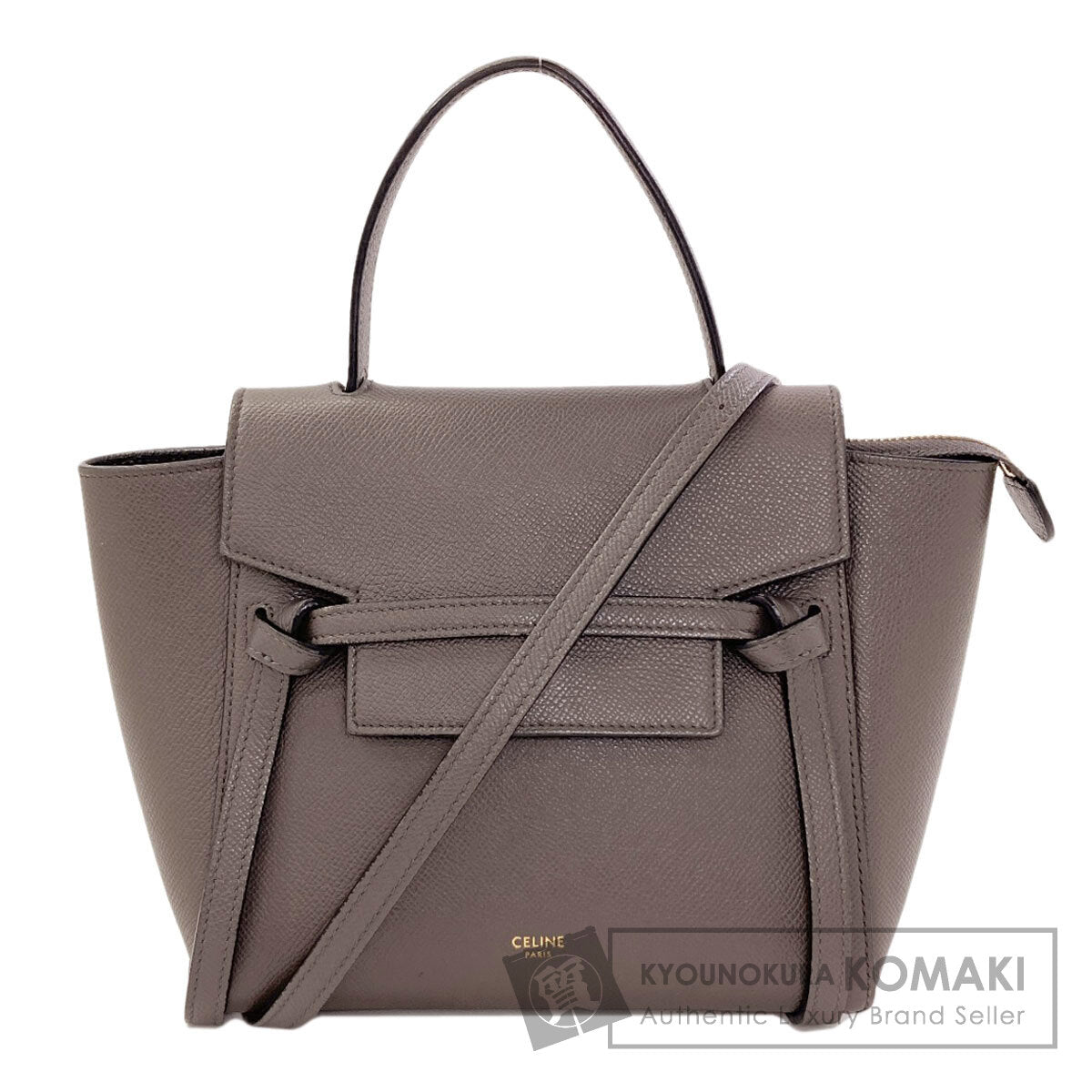 CELINE Belt bag nano 2WAY Handbag Calf Ladies [Used]