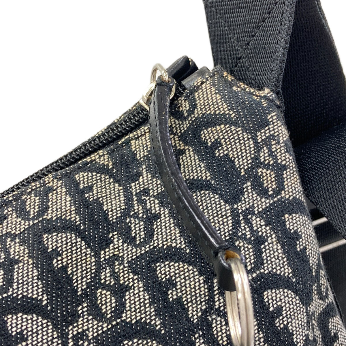 CHRISTIAN DIOR Trotter pattern Shoulder Bag Canvas Ladies [Used]