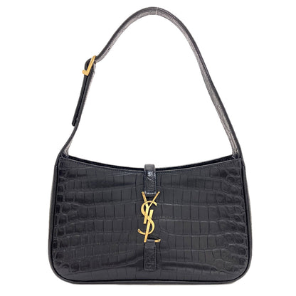 YVES SAINT LAURENT Le Sancassette One Belt Cassandra Embossed Shoulder Bag Leather Ladies [Used]