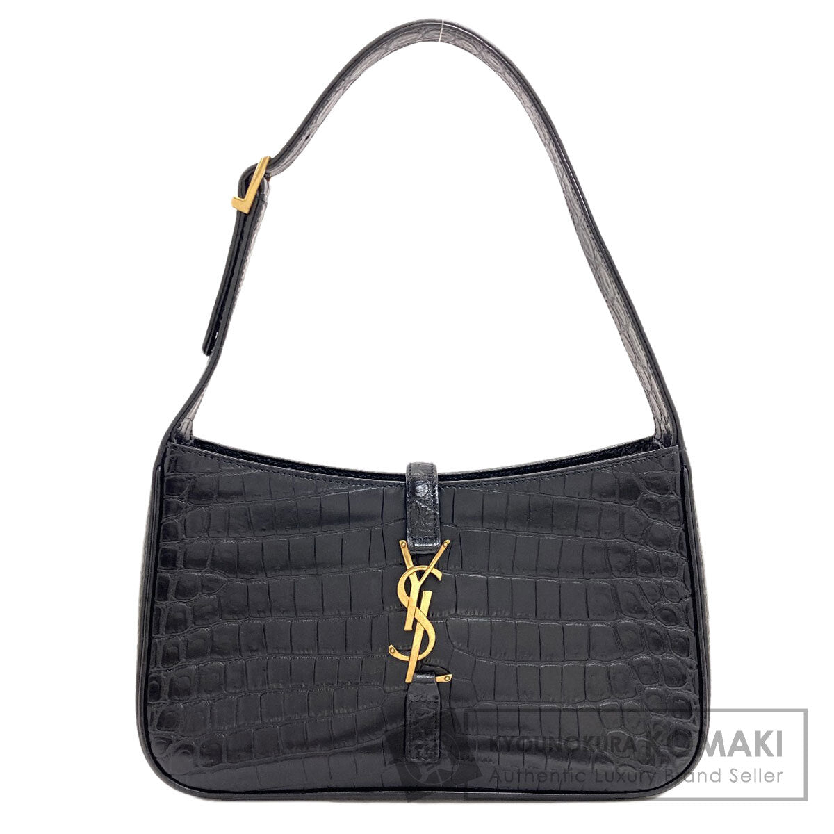 YVES SAINT LAURENT Le Sancassette One Belt Cassandra Embossed Shoulder Bag Leather Ladies [Used]