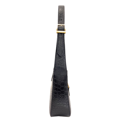 YVES SAINT LAURENT Le Sancassette One Belt Cassandra Embossed Shoulder Bag Leather Ladies [Used]