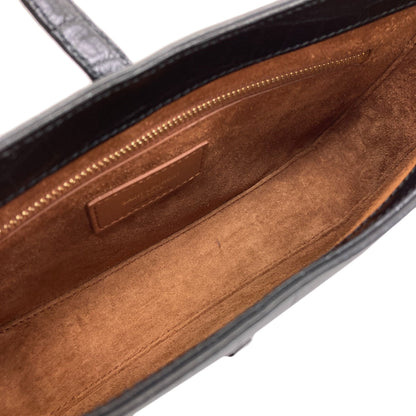YVES SAINT LAURENT Le Sancassette One Belt Cassandra Embossed Shoulder Bag Leather Ladies [Used]