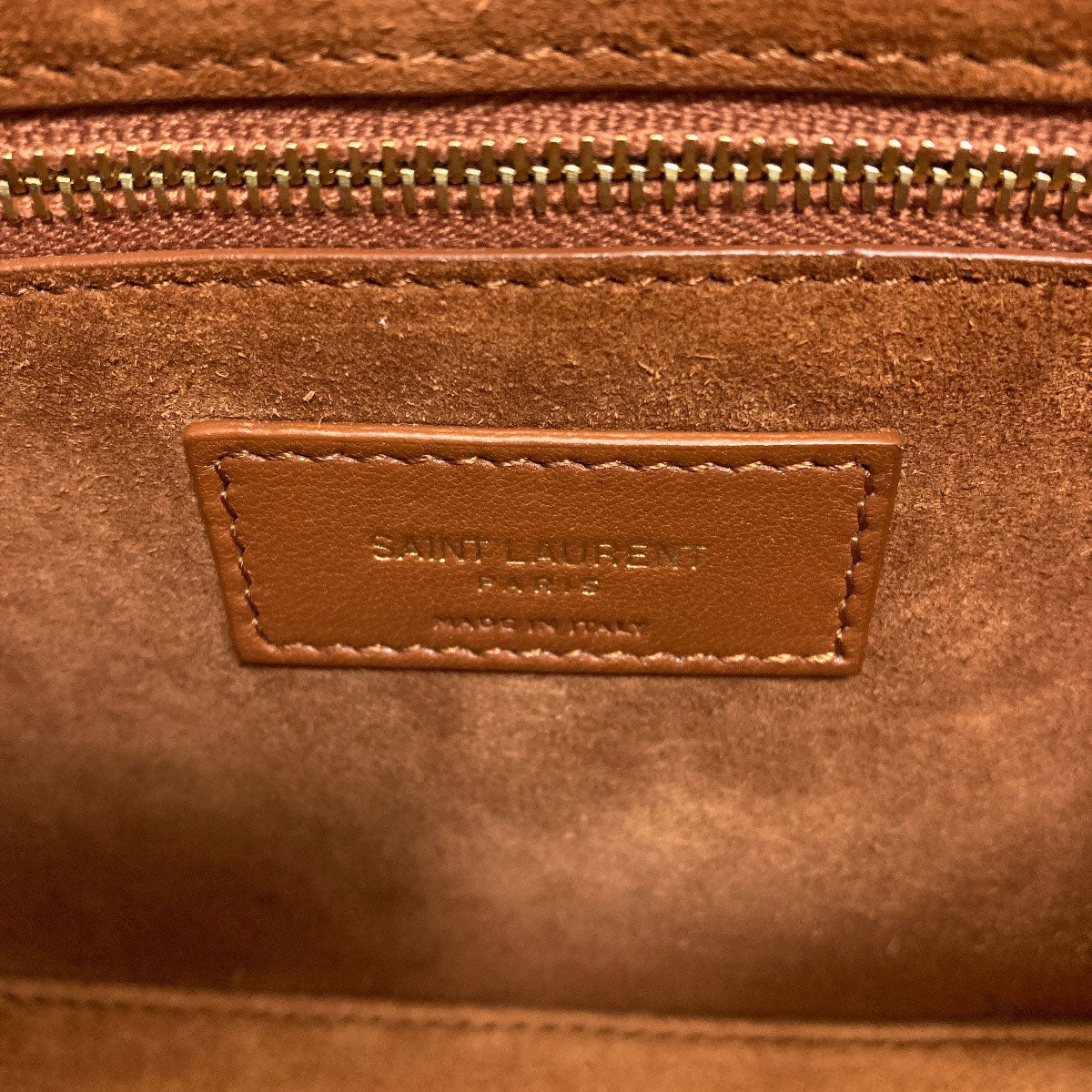 YVES SAINT LAURENT Le Sancassette One Belt Cassandra Embossed Shoulder Bag Leather Ladies [Used]