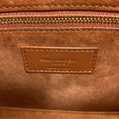YVES SAINT LAURENT Le Sancassette One Belt Cassandra Embossed Shoulder Bag Leather Ladies [Used]