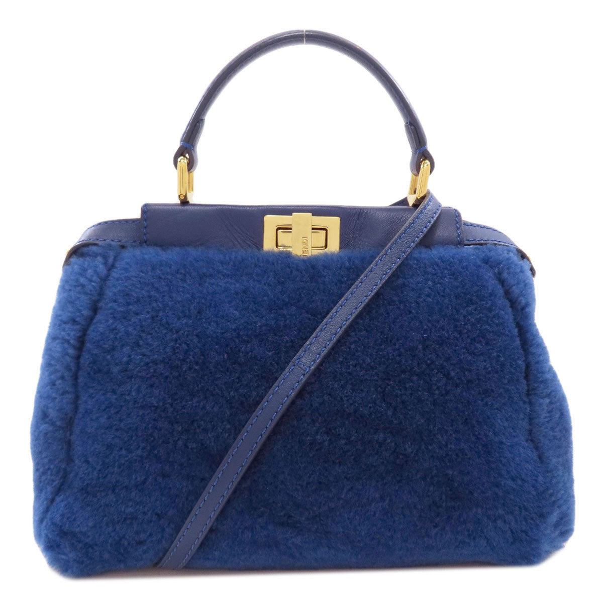 FENDI Peekaboo Mini 2WAY Handbag Fur Ladies [Used]