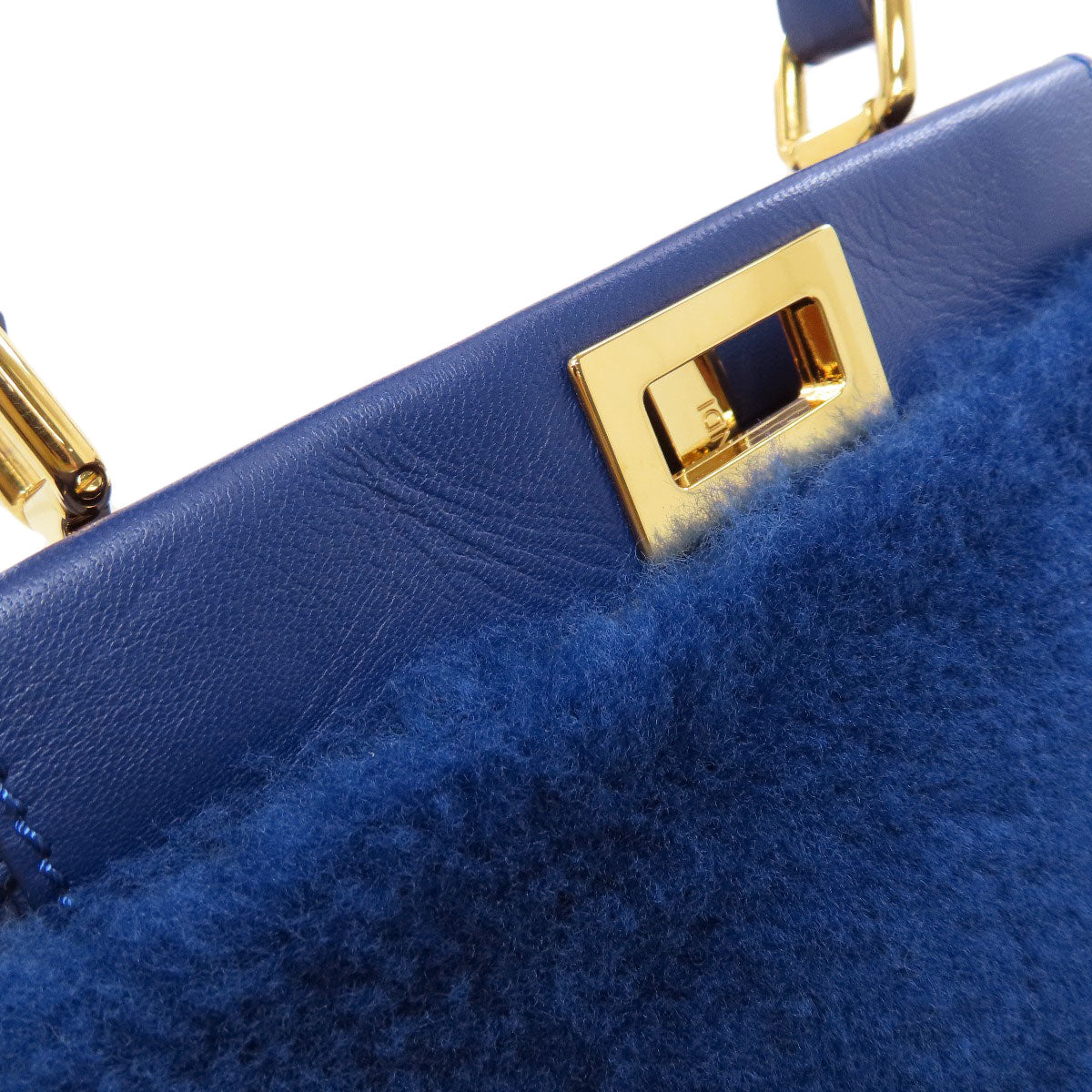 FENDI Peekaboo Mini 2WAY Handbag Fur Ladies [Used]