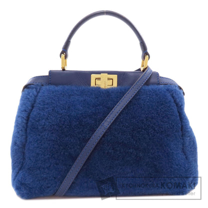 FENDI Peekaboo Mini 2WAY Handbag Fur Ladies [Used]