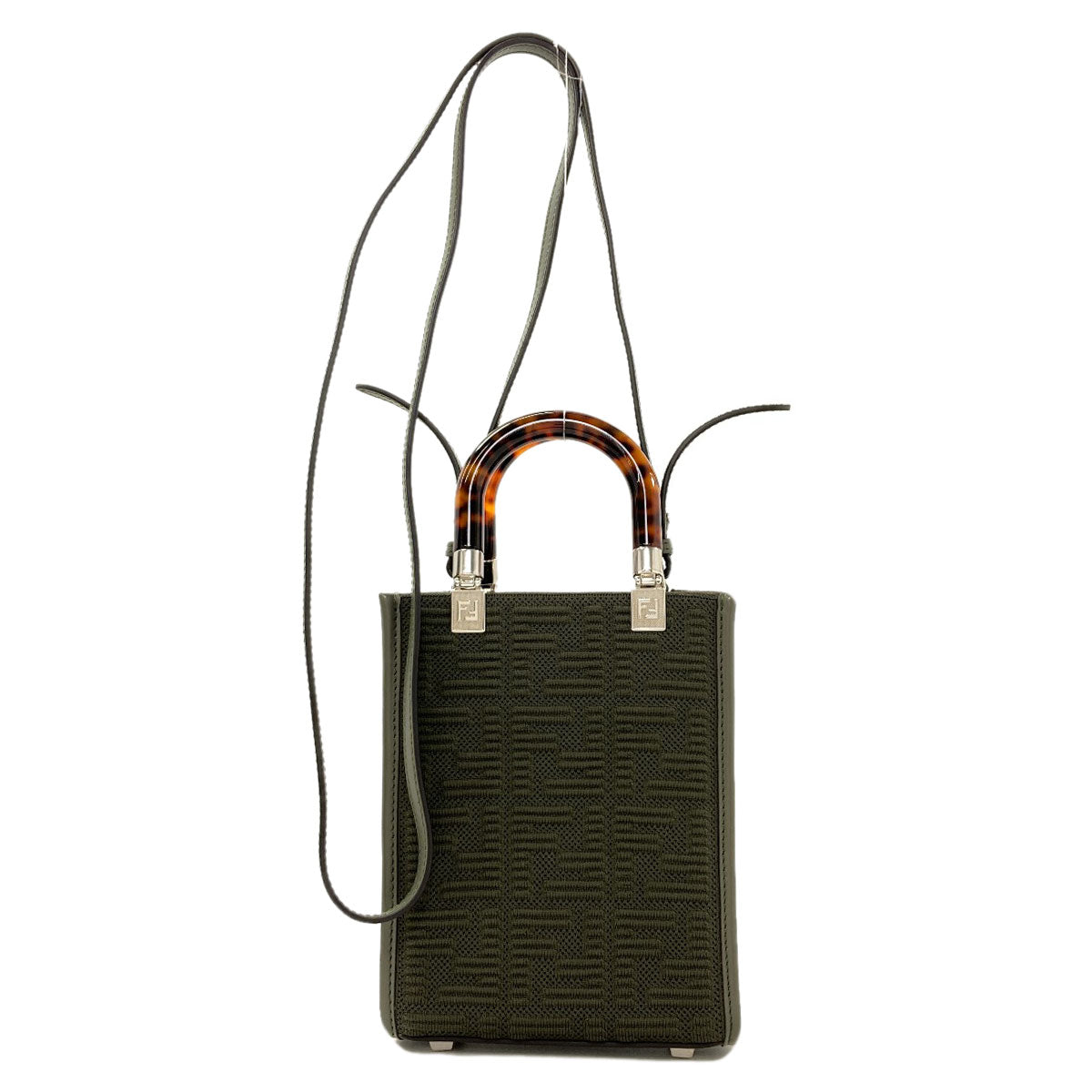 FENDI Sunshine Shopper Mini 2WAY Handbag Canvas Ladies [Used]