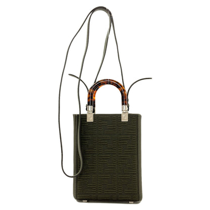 FENDI Sunshine Shopper Mini 2WAY Handbag Canvas Ladies [Used]
