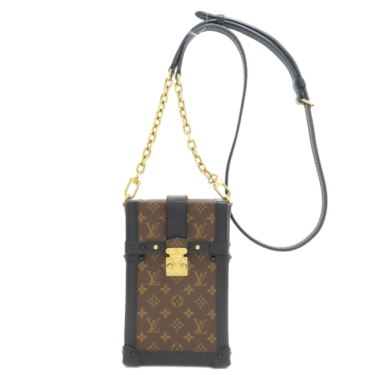 LOUIS VUITTON M63913 Vertical Pochette Trunk Shoulder Bag Monogram canvas Ladies [Used]