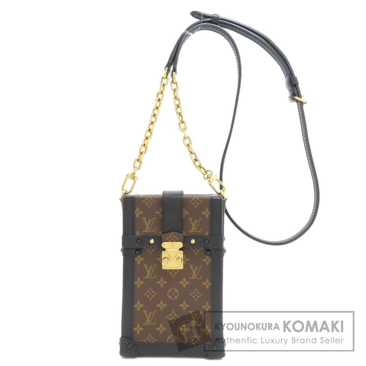 LOUIS VUITTON M63913 Vertical Pochette Trunk Shoulder Bag Monogram canvas Ladies [Used]