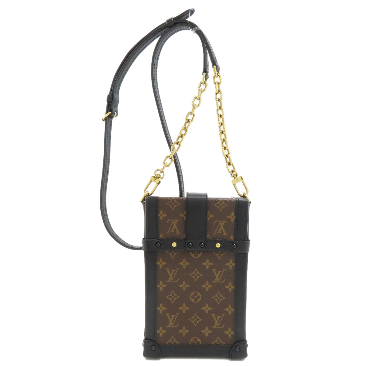 LOUIS VUITTON M63913 Vertical Pochette Trunk Shoulder Bag Monogram canvas Ladies [Used]
