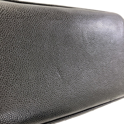 CHANEL Medallion SilverHardware Tote Bag Grained Calfskin Skin Ladies [Used]