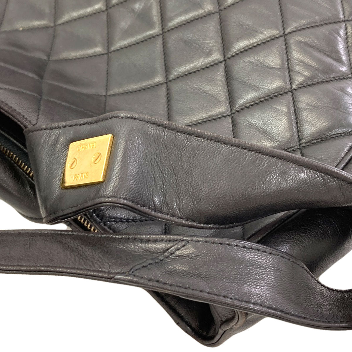 CHANEL Matelasse GoldHardware Tote Bag Lambskin Ladies [Used]