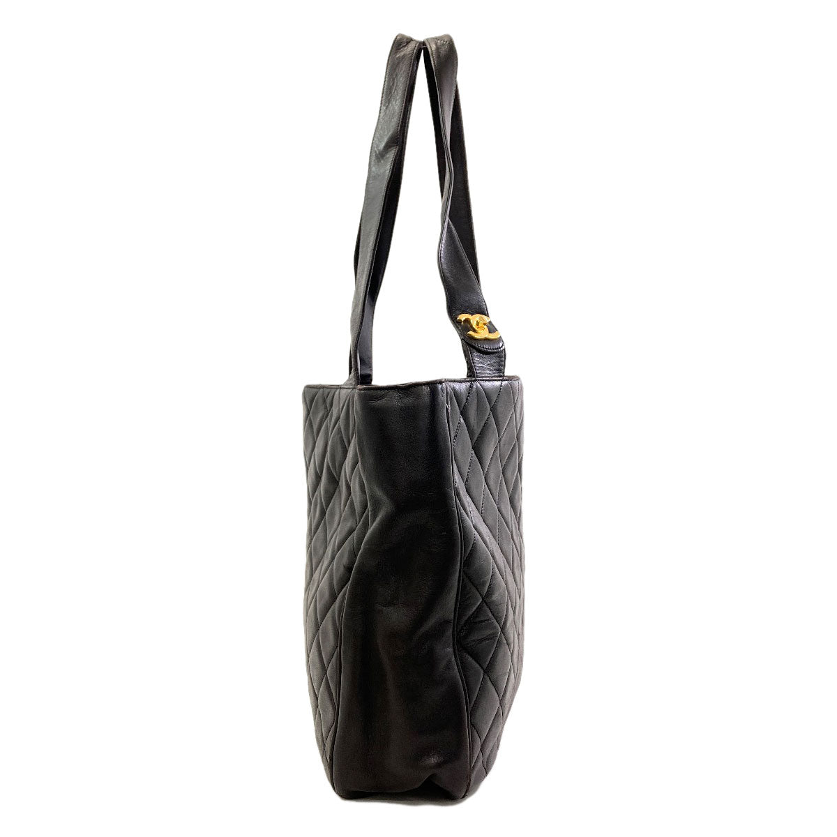 CHANEL Matelasse GoldHardware Tote Bag Lambskin Ladies [Used]
