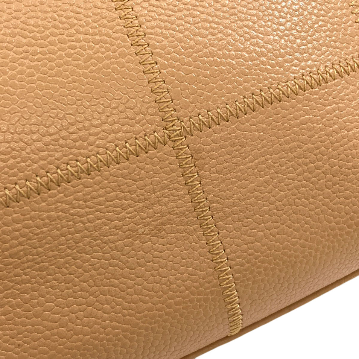 CHANEL Chocolate bar wild stitch Tote Bag Grained Calfskin Skin Ladies [Used]
