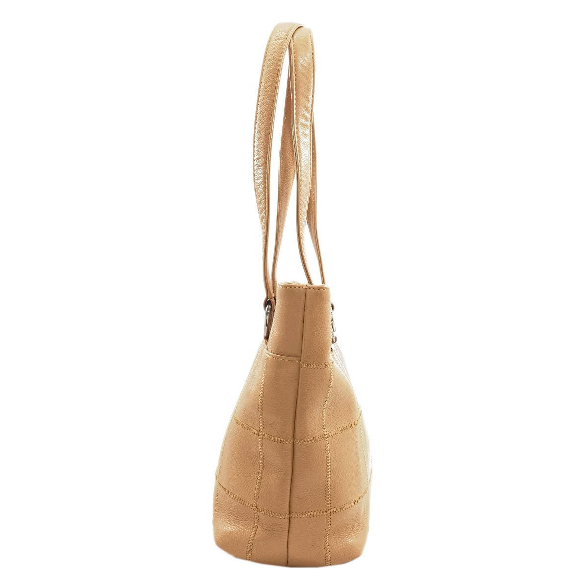CHANEL Chocolate bar wild stitch Tote Bag Grained Calfskin Skin Ladies [Used]