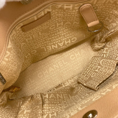 CHANEL Chocolate bar wild stitch Tote Bag Grained Calfskin Skin Ladies [Used]