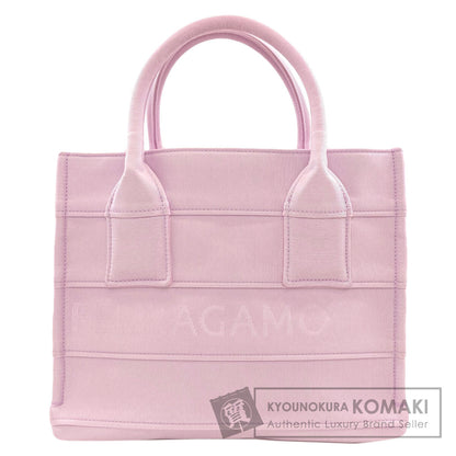 Salvatore Ferragamo logo Handbag Canvas Ladies [Used]